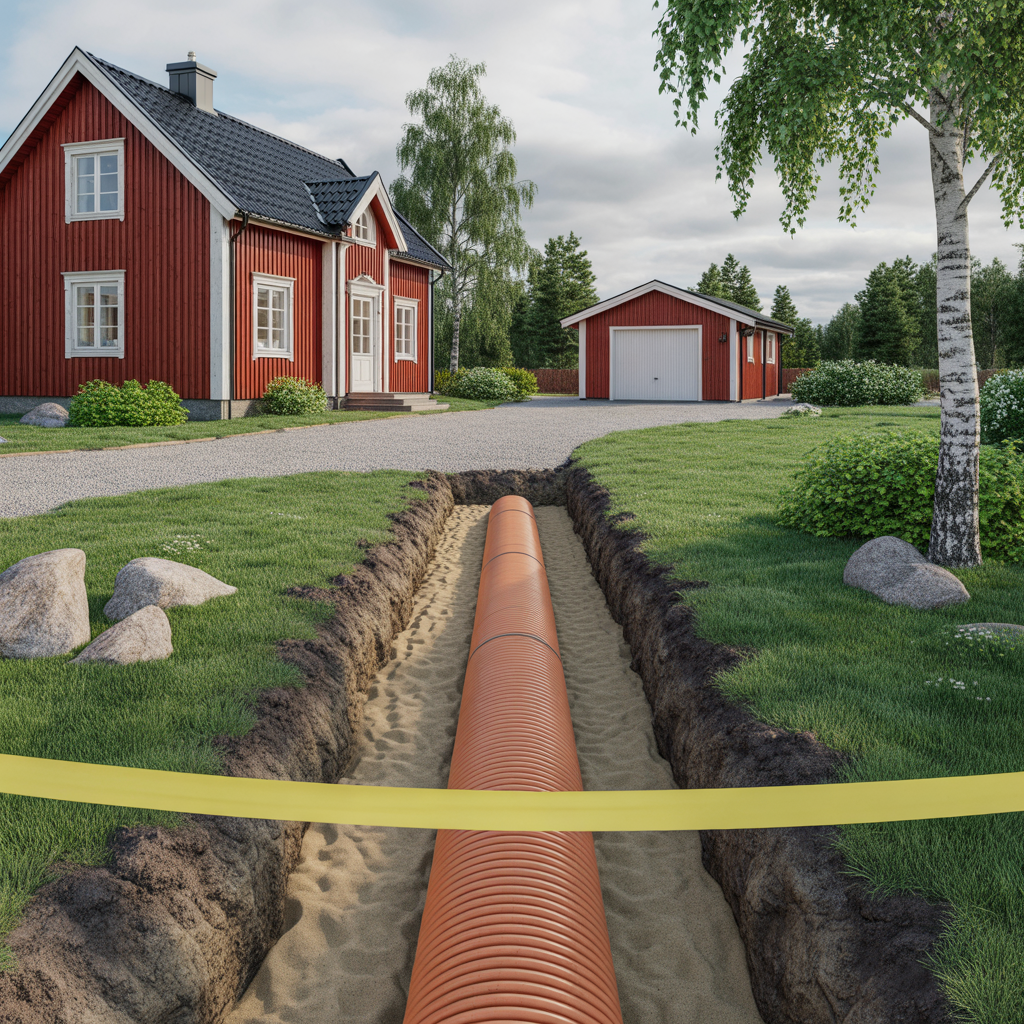 kabelforlaggning utomhus guide till regler djup och skyddsro